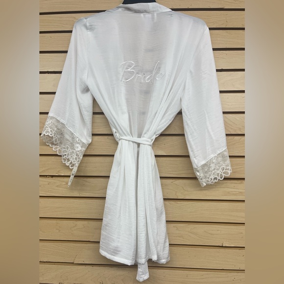Secret Treasures Women’s Robe Satin “Bride” - Picture 3 of 6